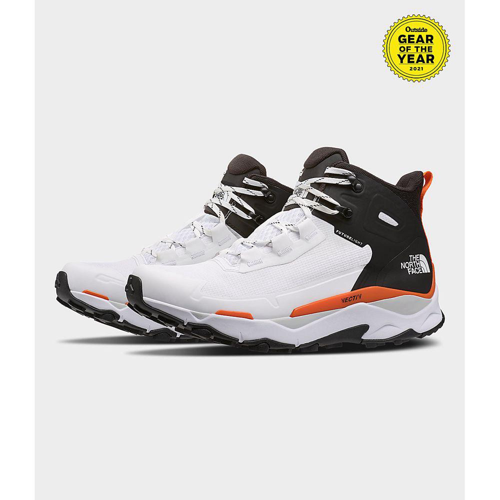 The North Face Vectiv Exploris Mid Futurelight™ Ανδρικα Μποτάκια Πεζοπορίας - Ασπρα / Μαυρα (ZJYU058